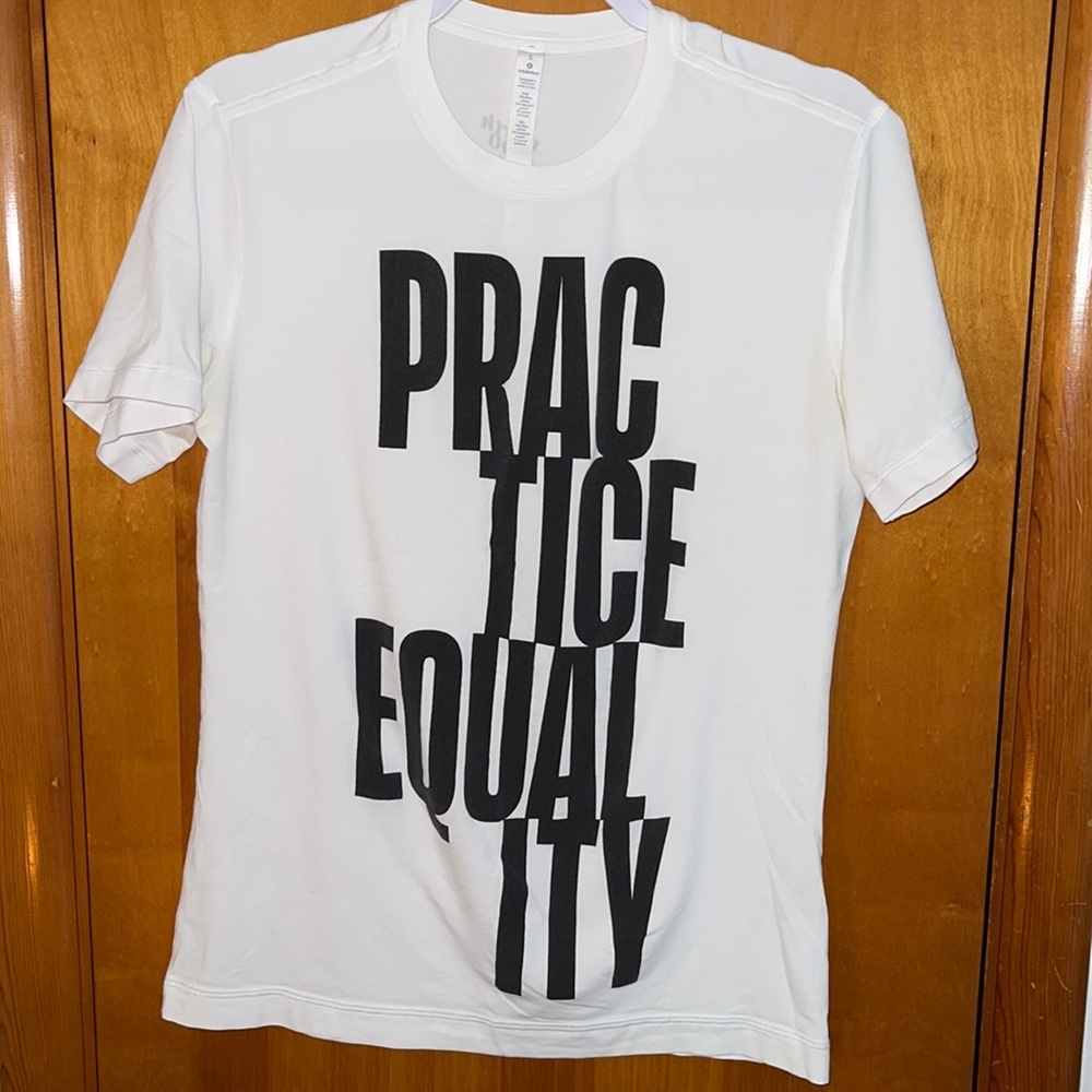 Lululemon practice equality small S white black